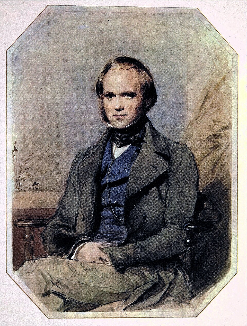 Portrait of a young Charles Darwin